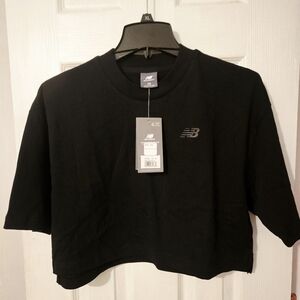New Balance Women's Classic Black Crop Top Size XS
